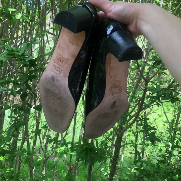 Vintage Talbots Black Polished Genuine Leather Pumps - Picture 4 of 4